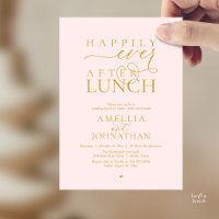 Happily Ever After Lunch Modern Wedding Elopement