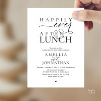 Happily Ever After Lunch Modern Wedding Elopement