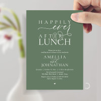 Happily Ever After Lunch Modern Wedding Elopement