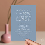 Happily Ever After Lunch Modern Wedding Elopement Invitation<br><div class="desc">Celebrate your new journey with this elegantly designed 'Happily Ever After Lunch" invitation. This design is the perfect choice for couples who have exchanged vows in a private ceremony or elopement and are now ready to host a grand wedding luncheon party celebration with all their loved ones. The invitation features...</div>