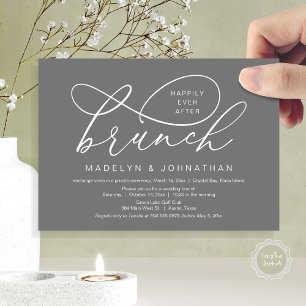 Happily Ever After Lunch, Wedding Elopement Invitation