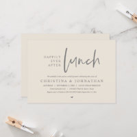 Happily Ever After Lunch Wedding Party Celebration