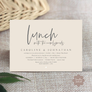 Happily Ever After Lunch With The Newlyweds Invitation