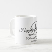 Happily Ever After Monogram Coffee Mug