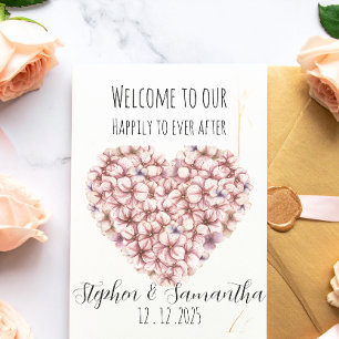 Happily Ever After Party 3D flowers  wedding  Invitation Postcard