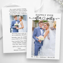 Happily Ever After Party Calligraphy Heart 2 Photo