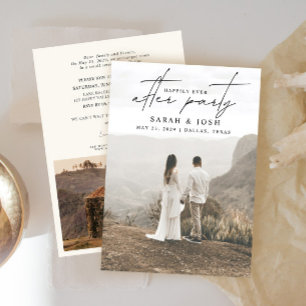 Happily Ever After Party Cream 2 Photo Announcement