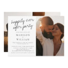 Happily Ever After Party Modern Photo Wedding