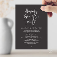 Happily Ever After Party, Modern Wedding Dinner