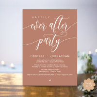 Happily Ever After Party Modern Wedding Dinner