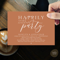 Happily Ever After Party Modern Wedding Elopement