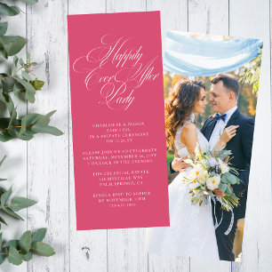 Happily Ever After Party Photo Reception Invitation