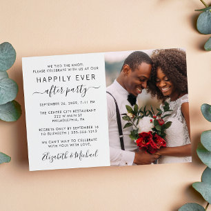 Happily Ever After Party Photo Wedding Reception