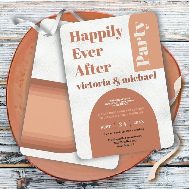 Happily Ever After Party Post Wedding Invitation (Creator Uploaded)