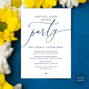 Happily Ever After Party Romance Wedding Reception Invitation