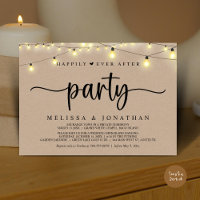 Happily Ever After party, String Lights Elopement