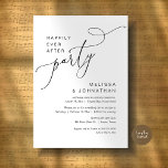 Happily Ever After Party, Wedding Dinner Invitation<br><div class="desc">Announce and share your happily ever after in style with our modern theme design (Happily ever after party) wedding elopement celebration invitation card. It is ideal for couples who have decided to celebrate their best day. With its sophisticated yet playful design, this invitation is sure to set the tone for...</div>