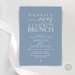 Happily Ever After Party Wedding Elopement Dinner Invitation