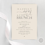 Happily Ever After Party Wedding Elopement Dinner Invitation<br><div class="desc">Celebrate your new journey with this elegantly designed 'Happily Ever After Brunch' invitation. This design is the perfect choice for couples who have exchanged vows in a private ceremony or elopement and are now ready to host a grand wedding brunch celebration with all their loved ones. The invitation features a...</div>