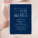 Happily Ever After Party Wedding Elopement Dinner Invitation<br><div class="desc">Celebrate your new journey with this elegantly designed 'Happily Ever After Brunch' invitation. This design is the perfect choice for couples who have exchanged vows in a private ceremony or elopement and are now ready to host a grand wedding brunch celebration with all their loved ones. The invitation features a...</div>
