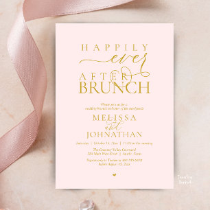 Happily Ever After Party Wedding Elopement Dinner Invitation