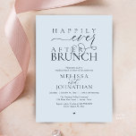 Happily Ever After Party Wedding Elopement Dinner Invitation<br><div class="desc">Celebrate your new journey with this elegantly designed 'Happily Ever After Brunch' invitation. This design is the perfect choice for couples who have exchanged vows in a private ceremony or elopement and are now ready to host a grand wedding brunch celebration with all their loved ones. The invitation features a...</div>