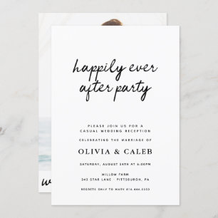 Happily Ever After Party Wedding invitation