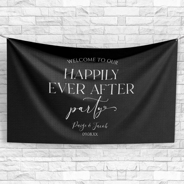 Happily Ever After Party Wedding Reception Banner (Creator Uploaded)