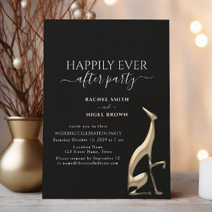 Happily Ever After Party Wedding Reception Invitation