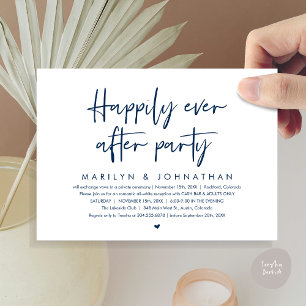 Happily Ever After Party, Wedding Reception Invitation