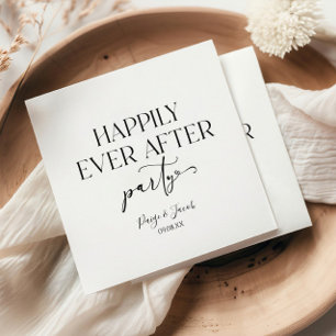Happily Ever After Party Wedding Reception Napkin