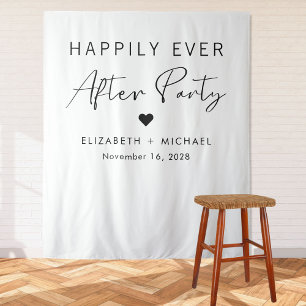 Happily Ever After Party Wedding Reception Tapestry