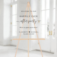 Happily Ever After Party Wedding Reception Welcome