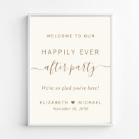 Happily Ever After Party Wedding Reception Welcome