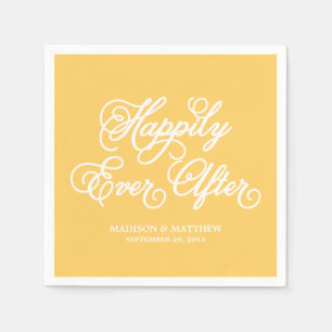 Happily Ever After   Personalised Paper Napkins