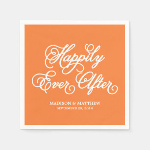 Happily Ever After   Personalised Paper Napkins