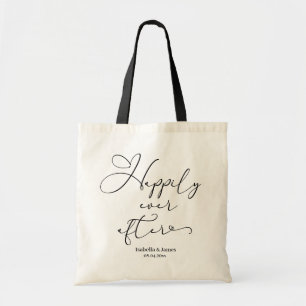 Happily Ever After Personalised Wedding Welcome  Tote Bag
