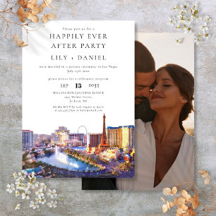 Happily Ever After Photo Las Vegas Wedding Invitation