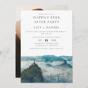 Happily Ever After Photo Rio de Janeiro Wedding Invitation