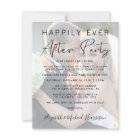 Happily Ever After Photo Wedding Reception Invite