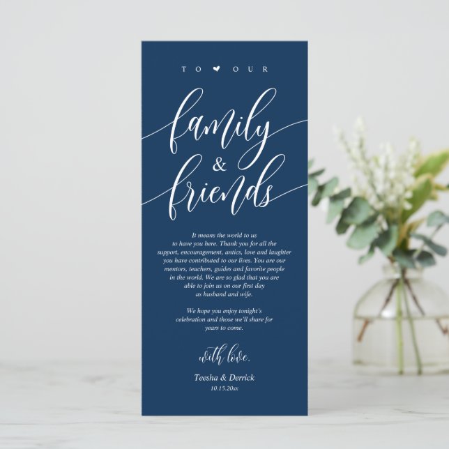 Happily ever after, Place Setting Thank You Cards (Standing Front)