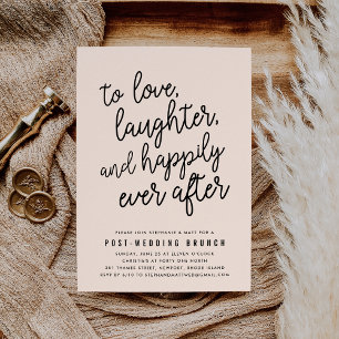 Happily Ever After Post Wedding Brunch Invitation