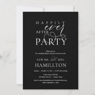 Happily Ever After Post Wedding Dinner and Party Invitation