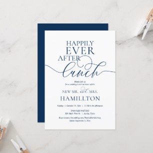 Happily Ever After Post wedding Lunch Celebration Invitation