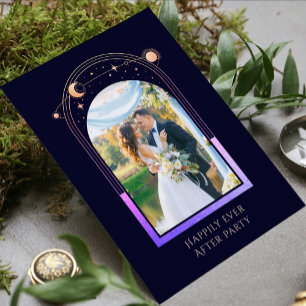 Happily Ever After Rainbow Celestial Reception Invitation