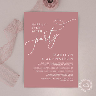Happily Ever After Reception Dinner and Dancing Invitation