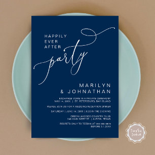 Happily Ever After Reception Dinner and Dancing Invitation