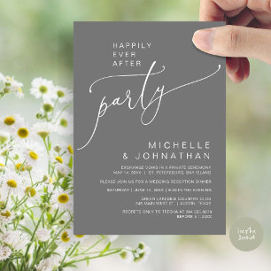 Happily Ever After Reception Dinner and Dancing Invitation