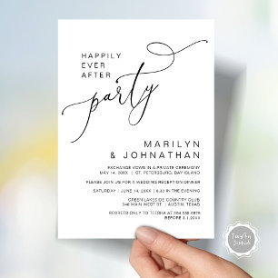 Happily Ever After Reception Dinner and Dancing Invitation