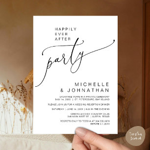 Happily Ever After Reception Dinner and Dancing Invitation